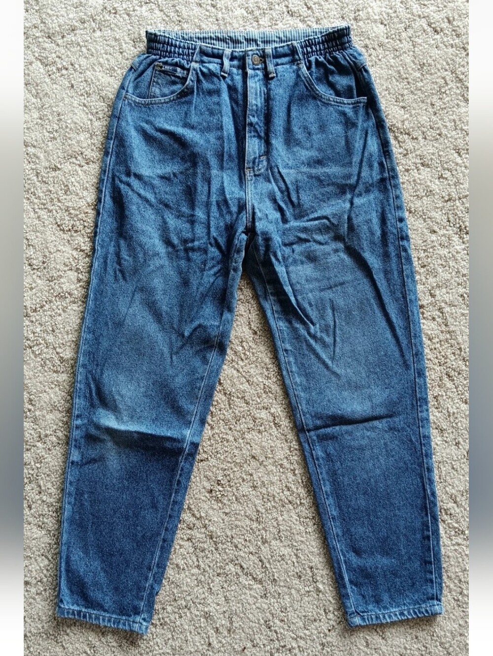 Vintage 80s-90s Lee Mom Jeans Elastic High Waisted United Garment Workers